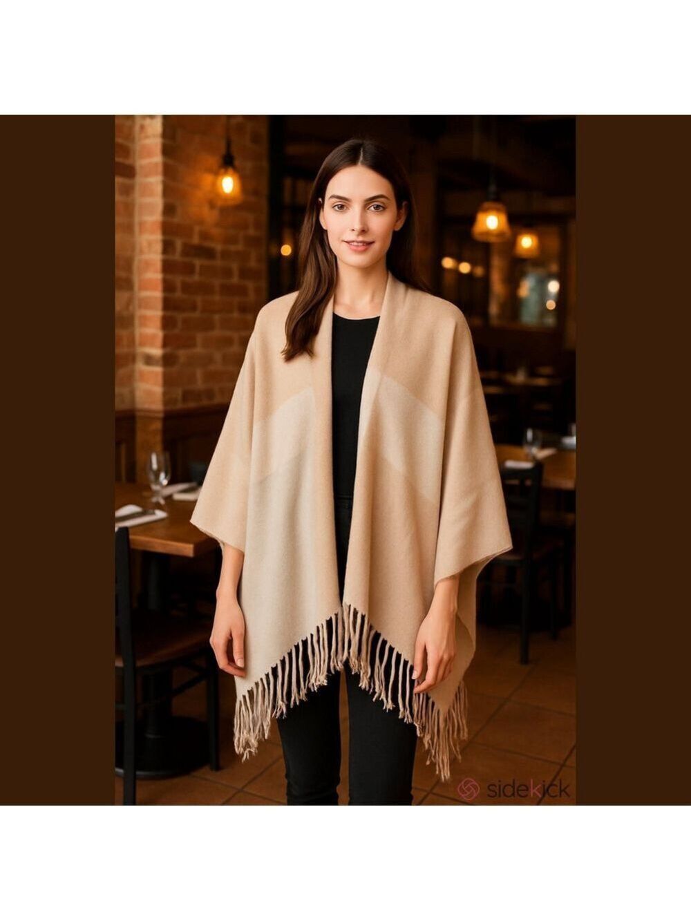Soia Kyo Shawl Wrap One Size Pink Cream NWT